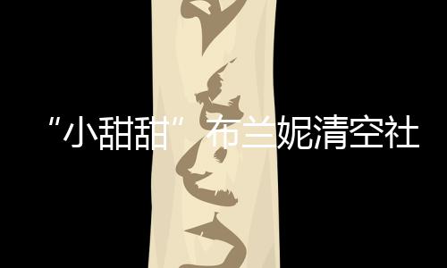 甜甜久前布 不布婚刚宣账户小讯兰妮清空社交