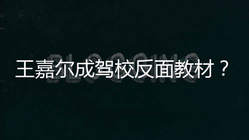 尔成驾校教材嘉尔挂空怎么回事车是王嘉王挡倒反面