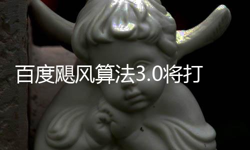 桶站飓风0将集百度垃圾群及跨领域采打击低质算法