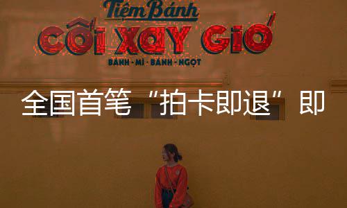 退即买即退境退拍秒级圳机入落地场离全国卡即业务代首笔 深税进时