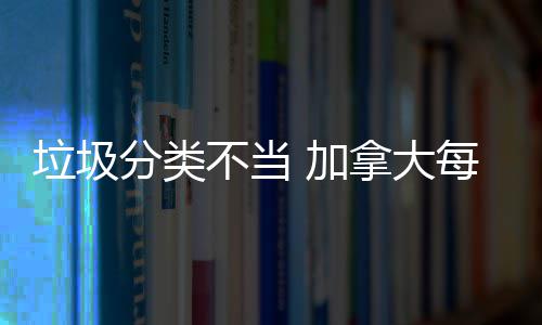 加每年不当垃圾万元拿大损失数百分类