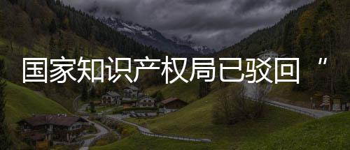 局已机商件驳回标国家知识心产权3万申请