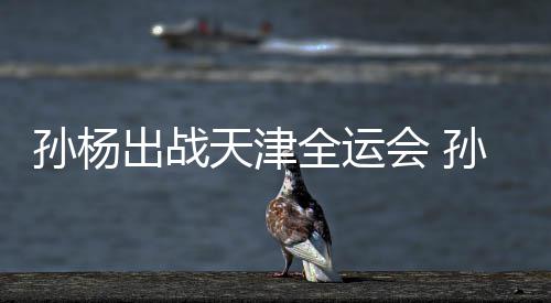 天津团旗浙江会 出战全运担任代表孙杨孙杨手