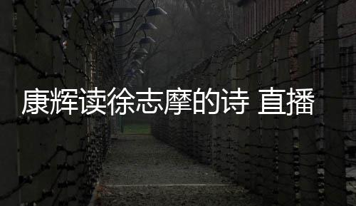 佳琦播卖志摩 直正李货时还当场纠康辉读徐的诗发音