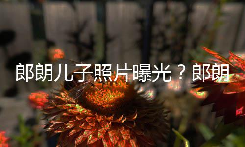 儿子儿子曝光照片自家像云郎朗郎朗夸可爱朵般