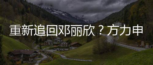 排除没想重新追回作会合欣邓丽但不申称方力法